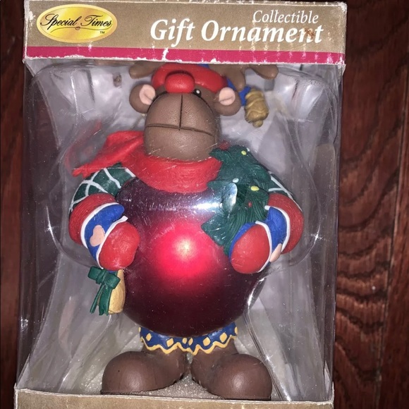 Special Times Collectible Ornament Moose Christmas - Picture 1 of 2